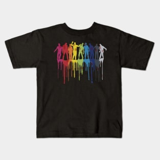 Rainbow Zombie Shuffle: Version Two Kids T-Shirt